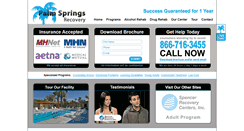 Desktop Screenshot of palmspringsrecovery.com